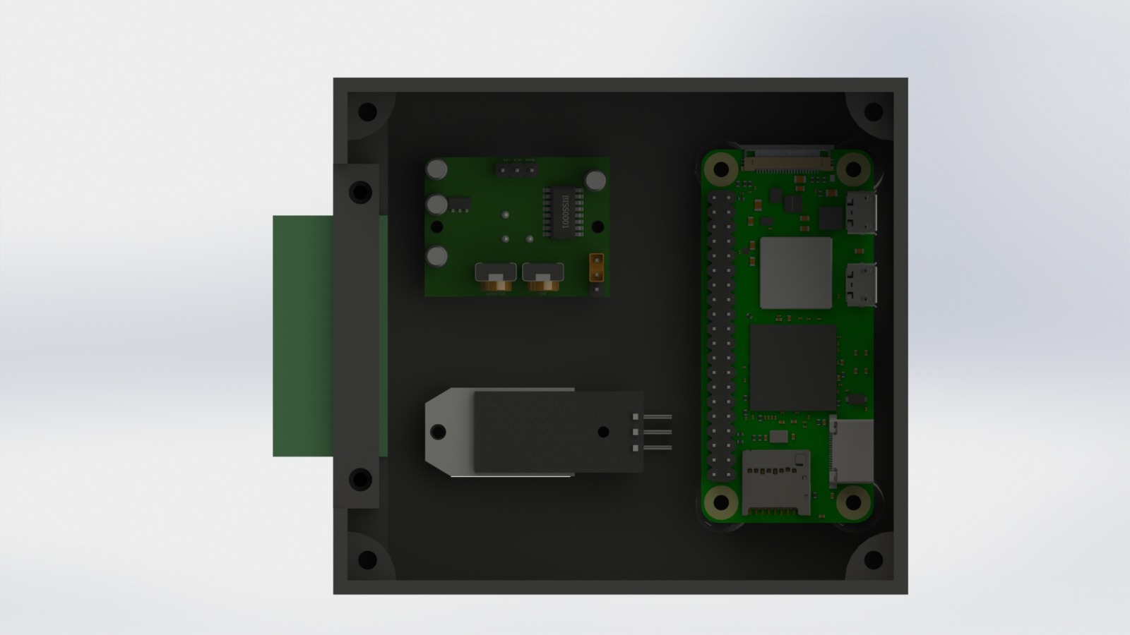 Raspberry Pi Zero 2 W Uyumlu DHT22 – PIR Sensör Kutusu (8 Bağlantılı Klemensli) - Görsel 3